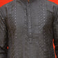 Embroidered straight Kurtas For Men ( KO 5225 Grey )