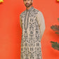 Embroidered & Sequins Kurtas For Men ( KO 5226 Beige )