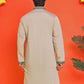 Embroidered & Sequins Kurtas For Men ( KO 5226 Beige )