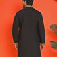 Embroidered & Sequins Kurtas For Men ( KO 5226 Black )