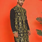 Embroidered & Sequins Kurtas For Men ( KO 5226 Black )