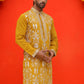 Embroidered & Sequins Kurtas For Men ( KO 5226 Mustard )