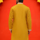Embroidered & Sequins Kurtas For Men ( KO 5226 Mustard )