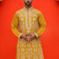 Embroidered & Sequins Kurtas For Men ( KO 5226 Mustard )