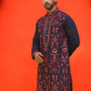 Embroidered & Sequins Kurtas For Men ( KO 5226 Navy )