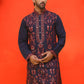 Embroidered & Sequins Kurtas For Men ( KO 5226 Navy )