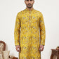 Silk Blend Floral Embroidered Kurta