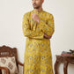 Silk Blend Floral Embroidered Kurta
