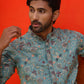 Embroidered Kurtas For Men ( KO 5227 Sky )