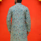 Embroidered Kurtas For Men ( KO 5227 Sky )