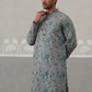 Embroidered Kurta For Men ( KO 5227 Sky ) [FF] [E-3-4]