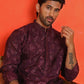Embroidered Kurtas For Men ( KO 5228 Purple )