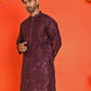 Embroidered Kurtas For Men ( KO 5228 Purple )