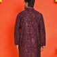 Embroidered Kurtas For Men ( KO 5228 Purple )