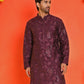 Embroidered Kurtas For Men ( KO 5228 Purple )