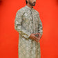 Men's Embroidered Kurtas ( KO 5229 Pista )