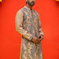 Embroidered & Sequins Kurtas For Men ( KO 5230 Beige )