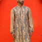 Embroidered & Sequins Kurtas For Men ( KO 5230 Beige )