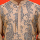 Embroidered & Sequins Kurtas For Men ( KO 5230 Beige )