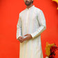 Embroidered and mirror work straight Kurtas For Men, ( KO 5231 Multi )