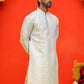 Embroidered and mirror work straight Kurtas For Men, ( KO 5231 Multi )
