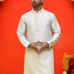 Embroidered and mirror work straight Kurtas For Men, ( KO 5231 Multi )