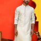 Embroidered and mirror work straight Kurtas For Men, ( KO 5231 Multi )