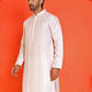 Embroidered and mirror work straight Kurtas For Men, ( KO 5231 Peach )