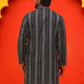 Self Design Straight Kurta For Men ( KO 5232 Black )