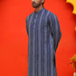 Self Design Straight Kurta For Men ( KO 5232 Blue )