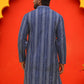 Self Design Straight Kurta For Men ( KO 5232 Blue )