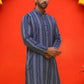 Self Design Straight Kurta For Men ( KO 5232 Blue )