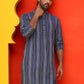 Self Design Straight Kurta For Men ( KO 5232 Blue )