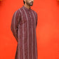 Self Design Straight Kurta For Men ( KO 5232 Maroon )
