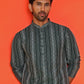 Self Design Straight Kurta For Men ( KO 5232 Olive )