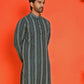 Self Design Straight Kurta For Men ( KO 5232 Olive )