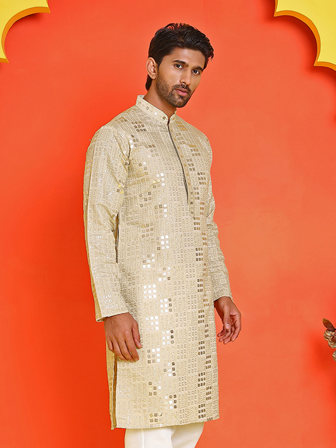Embroidered & Sequins Kurtas ( KO 5233 Pista )