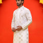 Embroidered & Sequins Kurtas ( KO 5233 White )