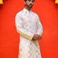 Embroidered & Sequins Kurtas ( KO 5233 White )