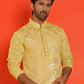 Embroidered & Sequins Kurtas ( KO 5233 Yellow )