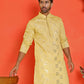 Embroidered & Sequins Kurtas ( KO 5233 Yellow )