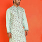 Floral Embroidered Straight Kurtas ( KO 5236 Sky )