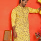 Floral Embroidered Straight Kurtas ( KO 5236 Yellow )