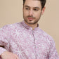 Floral Printed Kurtas for Men ( KO 5237 Magenta )