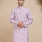 Floral Printed Kurtas for Men ( KO 5237 Magenta )