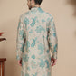 Stylish Beige Kurtas with Artistic Teal Paisley Print ( KO 5242 Beige )