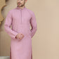 Embroidered Cotton Kurtas for Men ( KO 5244 Magenta )