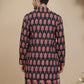 Printed Silk Blend Straight Kurtas for Men ( KO 5251 Black )