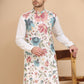 White Embroidered Kurta with Sequins & Zari Work ( KO 5255 White )