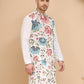 White Embroidered Kurta with Sequins & Zari Work ( KO 5255 White )